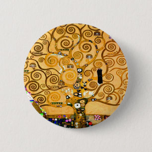 Badge Rond 5 Cm Gustav Klimt Arbre de vie