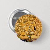 Badge Rond 5 Cm Gustav Klimt Arbre de vie (Devant & derrière)