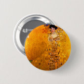 Badge Rond 5 Cm Gustav Klimt Portrait d'Adele Bloch Bauer (Devant & derrière)