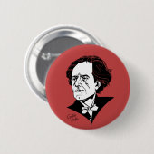 Badge Rond 5 Cm Gustav Mahler (Devant & derrière)