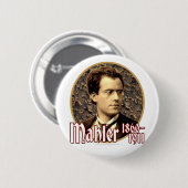 Badge Rond 5 Cm Gustav Mahler (Devant & derrière)