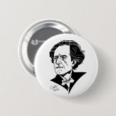 Badge Rond 5 Cm Gustav Mahler (Devant & derrière)