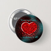 Badge Rond 5 Cm Gutsy Valentine Pin (Devant & derrière)