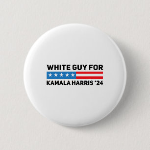 Badge Rond 5 Cm Guy For Kamala Harris Élection présidentielle 2024