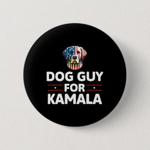 Badge Rond 5 Cm Guy Pour Kamala Vote Blue
