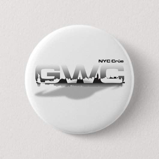 Badge Rond 5 Cm GWC NYC Crue (Devant)
