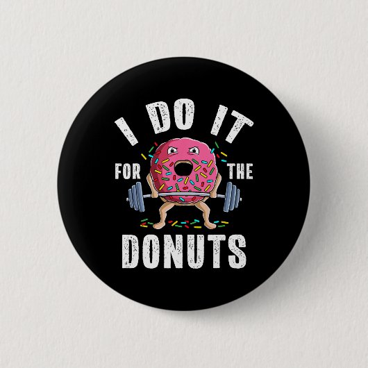 Badge Rond 5 Cm Gymnase Amusant Poids Bodybuilding Deadlift Work (Devant)