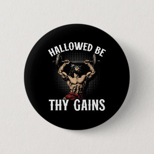 Badge Rond 5 Cm Gymnase Amusant Soins Physique Fitness Gym Et Jes
