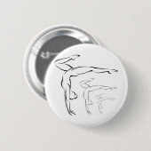 Badge Rond 5 Cm Gymnastique (Devant & derrière)