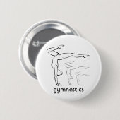Badge Rond 5 Cm Gymnastique (Devant & derrière)