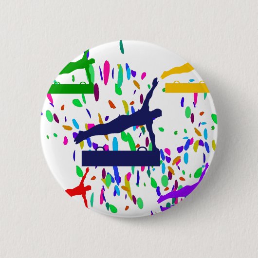 BADGE ROND 5 CM GYMNASTIQUE (Devant)