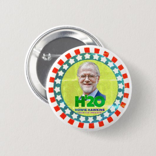 Badge Rond 5 Cm H'20 Howie Hawkins (Devant & derrière)