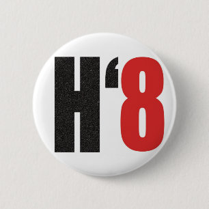 Badge Rond 5 Cm H8TE - Votez non sur l'appui vertical 8