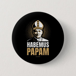 Badge Rond 5 Cm Habemus Papam 2025 Élection du pape Rome Vatican A
