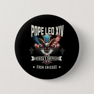 Badge Rond 5 Cm Habemus Papam Élection Vatican 2025 Leo Xiv De C