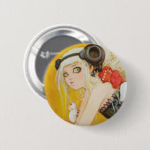 Badge Rond 5 Cm Habillé bouton de désordre (Devant & derrière)