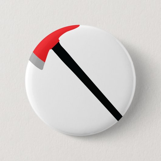Badge Rond 5 Cm hache de pompier (Devant)