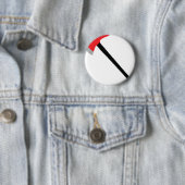 Badge Rond 5 Cm hache de pompier (En situation)