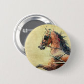 Badge Rond 5 Cm Hackney Pony (Devant & derrière)