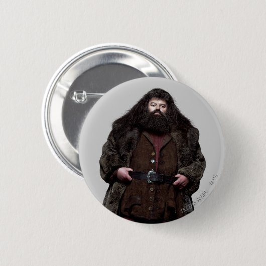 Badge Rond 5 Cm Hagrid et Chien (Devant & derrière)