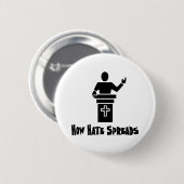 Badge Rond 5 Cm Haine du pupitre (Devant & derrière)