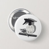 Badge Rond 5 Cm HairdresserItems060910Shadows (Devant & derrière)