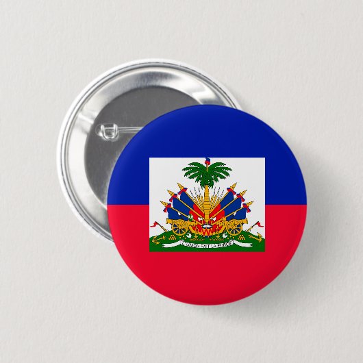 Badge Rond 5 Cm Haïti (Devant & derrière)