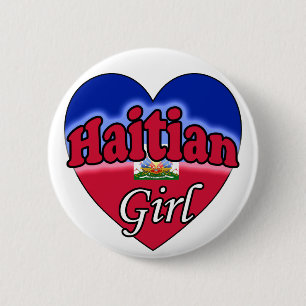Badge Rond 5 Cm Haitian Girl