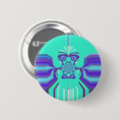 Badge Rond 5 Cm Hakuna Matata Assemblage Violet (Devant & derrière)