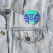Badge Rond 5 Cm Hakuna Matata Assemblage Violet (En situation)