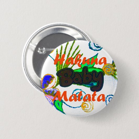 Badge Rond 5 Cm Hakuna Matata Baby.png (Devant & derrière)