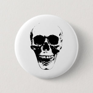 Badge Rond 5 Cm Hallowee graphique de roche de la silhouette du vi