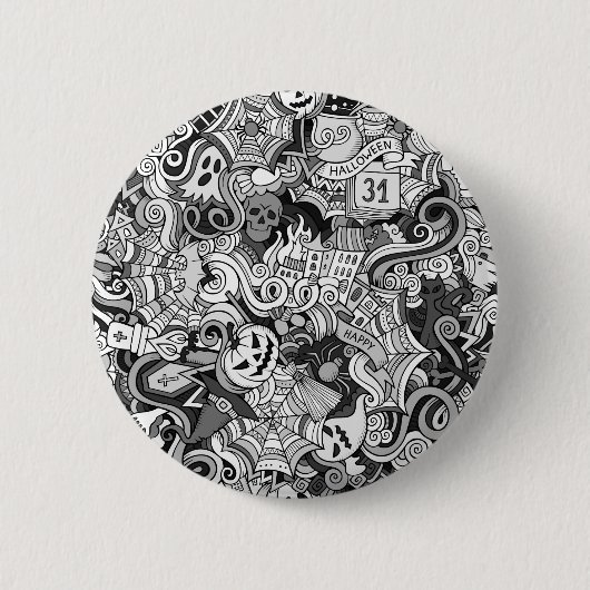 Badge Rond 5 Cm Halloween (Devant)