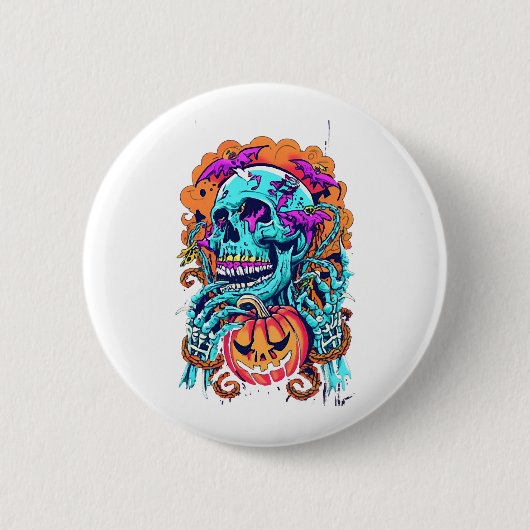 Badge Rond 5 Cm Halloween (Devant)