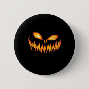 Badge Rond 5 Cm Halloween à la tête de Citrouille sculpté de Jack-