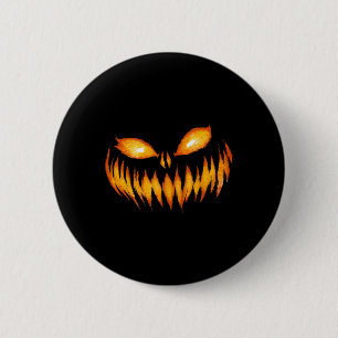 Badge Rond 5 Cm Halloween à la tête de Citrouille sculpté de Jack-