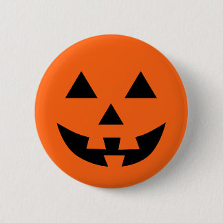 Badge Rond 5 Cm Halloween amusant à visage de Jack O' Lantern