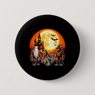 Badge Rond 5 Cm Halloween Bigfoots Horreur Boo Fantôme Sorcière Mo