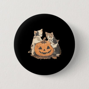 Badge Rond 5 Cm Halloween chats vintages des années 90
