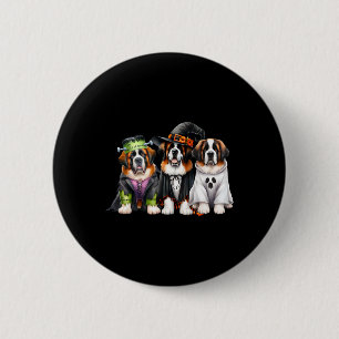 Badge Rond 5 Cm Halloween Costume Fantôme sorcière Chien Saint Ber