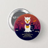 Badge Rond 5 Cm Halloween Costume fille fête d'anniversaire (Devant & derrière)