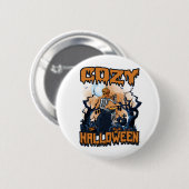 Badge Rond 5 Cm Halloween cosy (Devant & derrière)