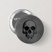 Badge Rond 5 Cm Halloween crâne maléfique (Devant & derrière)