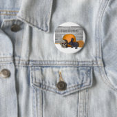 Badge Rond 5 Cm Halloween de houblon (En situation)
