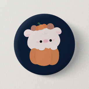 Badge Rond 5 Cm Halloween de la vache