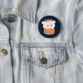 Badge Rond 5 Cm Halloween de la vache (En situation)