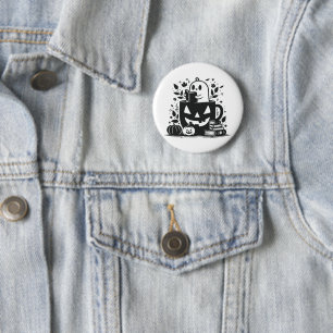 Badge Rond 5 Cm Halloween de livre