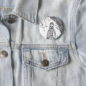 Badge Rond 5 Cm Halloween déplaisant (En situation)