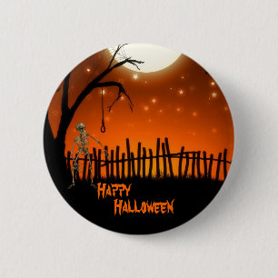 Badge Rond 5 Cm Halloween déplaisant et effrayant