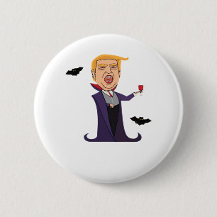 Badge Rond 5 Cm Halloween Dracula Funny